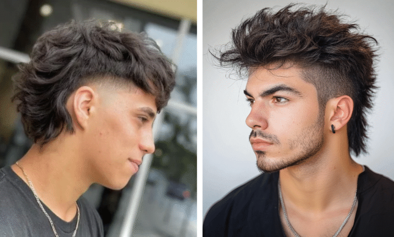 Burst Fade Mullet